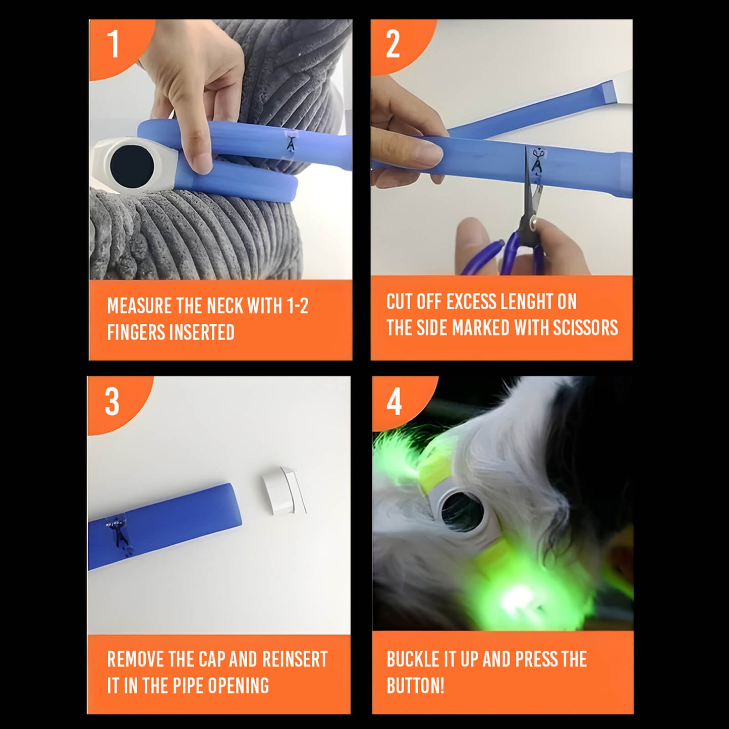 USB Rechargeable LED Dog Collar – Bright, Safe & Adjustable Night Walks