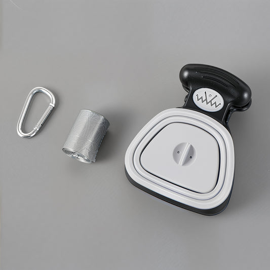 Portable Dog Poop Scooper with Waste Bag Dispenser