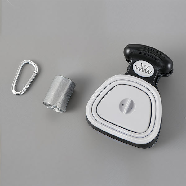 Portable Dog Poop Scooper with Waste Bag Dispenser