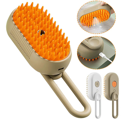 2-in-1 Mist Spray Pet Brush – Rechargeable Grooming & Massage Tool sunnyzoomies