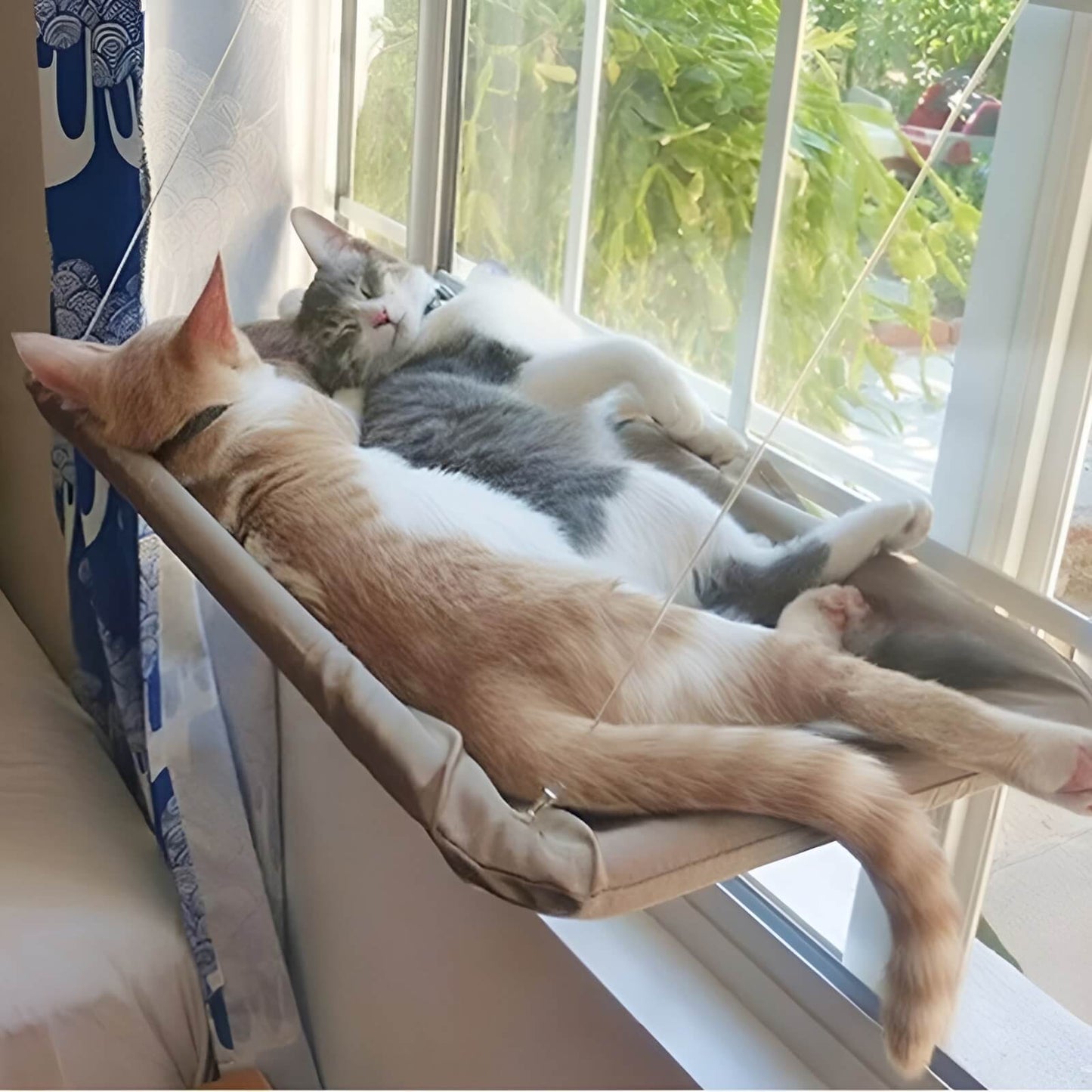 Cozy Cat Window Hammock – Space-Saving Spot for Curious Cats