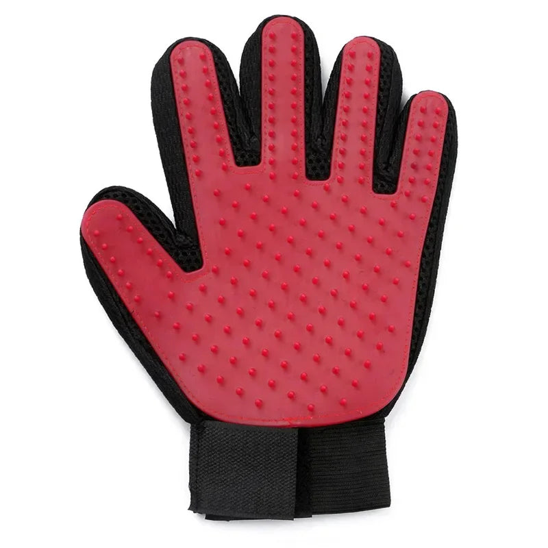 Pet Grooming Glove – Gentle Deshedding, Massage & Bathing Made Easy!