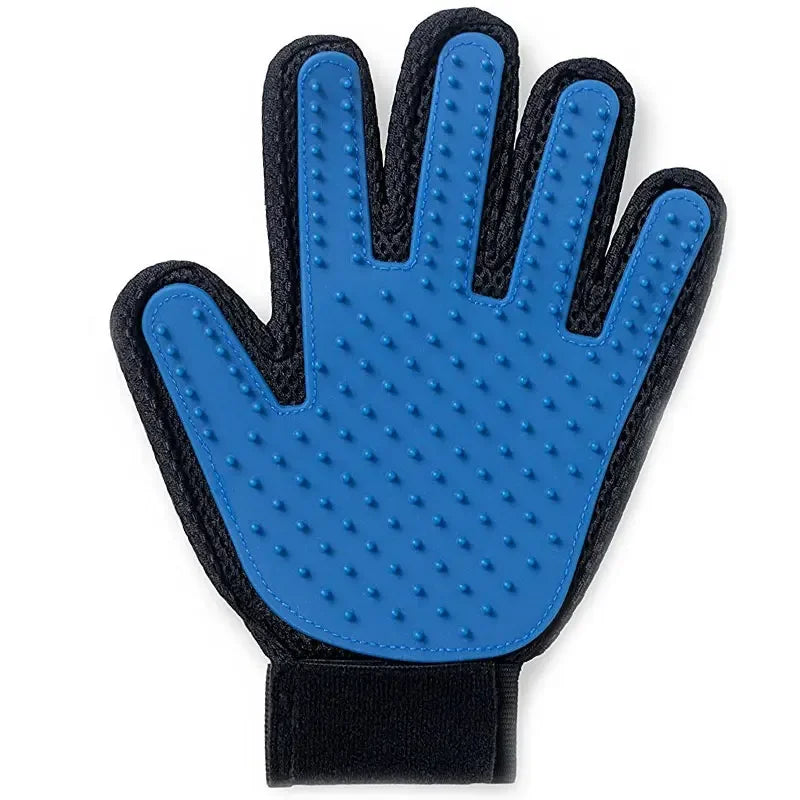Pet Grooming Glove – Gentle Deshedding, Massage & Bathing Made Easy!