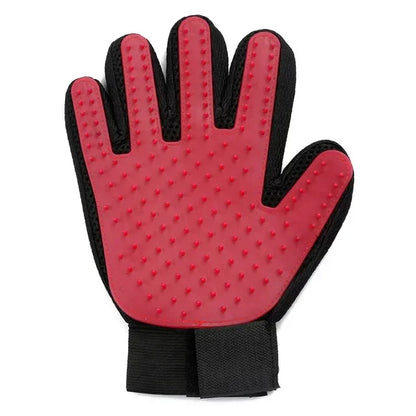 Pet Grooming Glove – Gentle Deshedding, Massage & Bathing Made Easy!