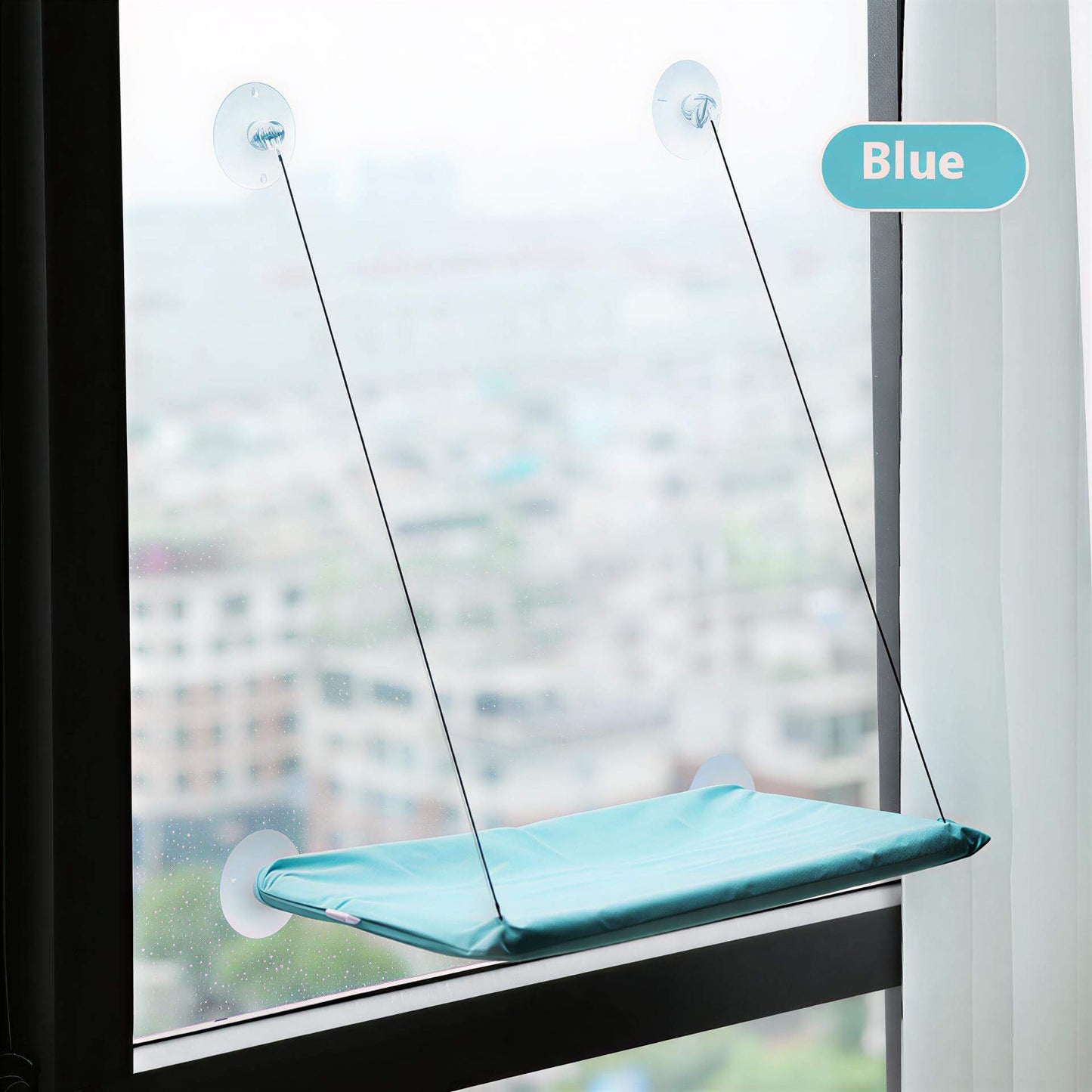 Cozy Cat Window Hammock – Space-Saving Spot for Curious Cats