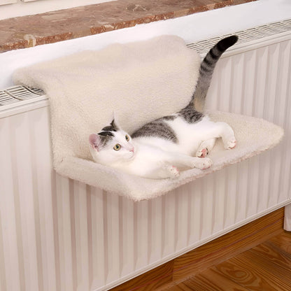 Plush Cat Radiator Bed – The Ultimate Warm & Cozy Lounging Spot