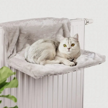 Plush Cat Radiator Bed – The Ultimate Warm & Cozy Lounging Spot