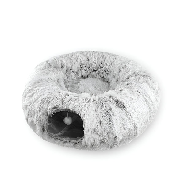 2-in-1 Tunnel Cat Bed – Cozy Hideout & Play Space in One!
