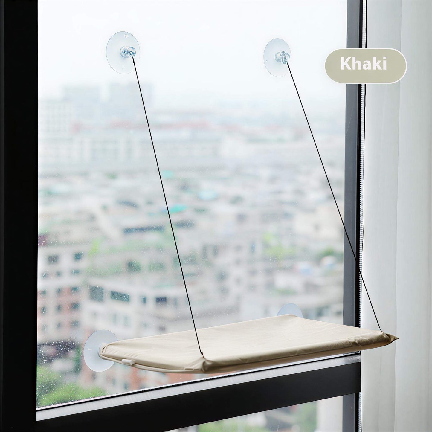 Cozy Cat Window Hammock – Space-Saving Spot for Curious Cats