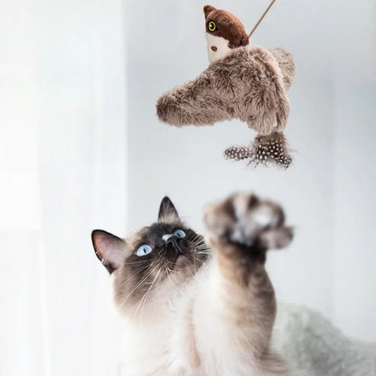 Flapping Bird Cat Toy – Realistic Movement, Sound & Endless Fun!