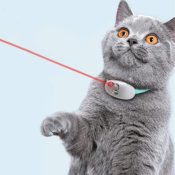 Smart Laser Pointer Cat Collar – Hands-Free Playtime, Anytime!